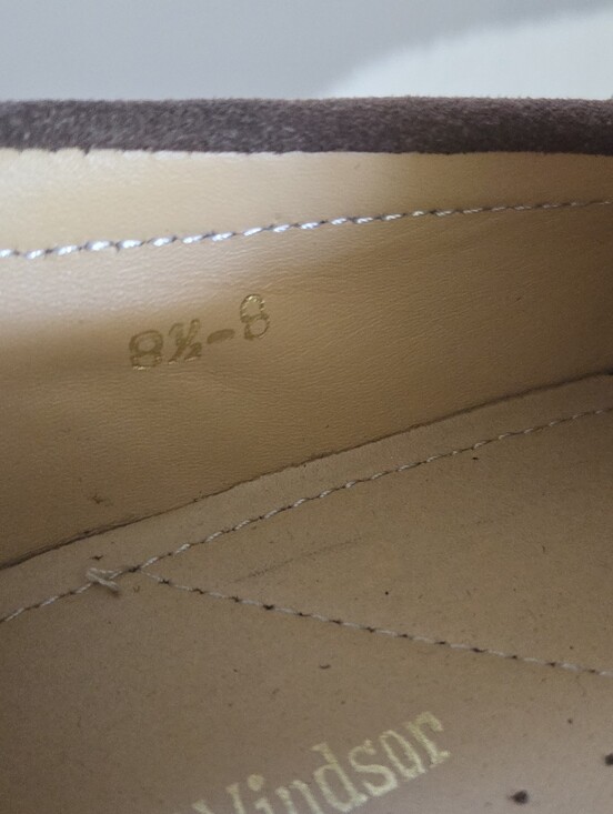 Samuel Windsor Suede Penny Loafers Light Brown Handmade Goodyear Welt Mens 9.5 main image 6